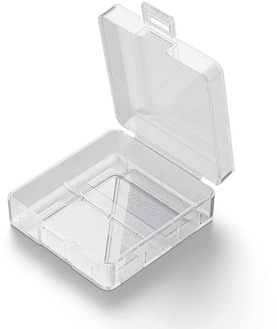 Heyiarbeit Battery Organizer Box PP Battery Storage Case Battery Holder Storage for 9V Carrying Battery Transparent 1Pcs