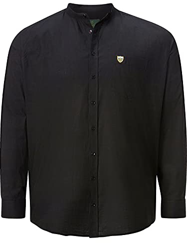 Charles Colby Herren Hemd Duke Tancred schwarz, 7XL (XXXXXXXL) - 55/56