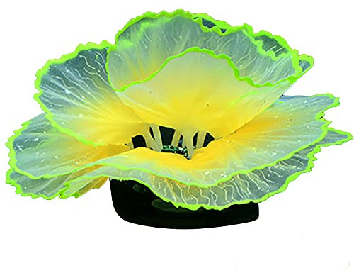 Ruiqas Plante artificielle décorative pour aquarium - Fleur de mer fluorescente - Décoration pour aquarium
