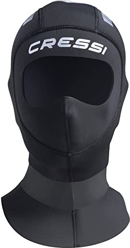 Cressi Unisex-Adult Orust Hood 5mm, Schwarz/Silber, M/3