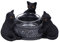 Nemesis Now Familiar Trio Tea Light Holder, Black, 10cm