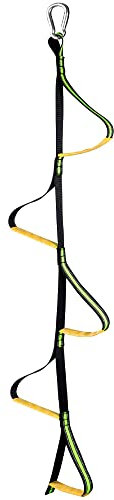 5 Step Climbing Aider for Hunting - Lightweight Stick With Webbing Rope Ladder for Safety, Outdoor Climbing, Caving, Canyoning
