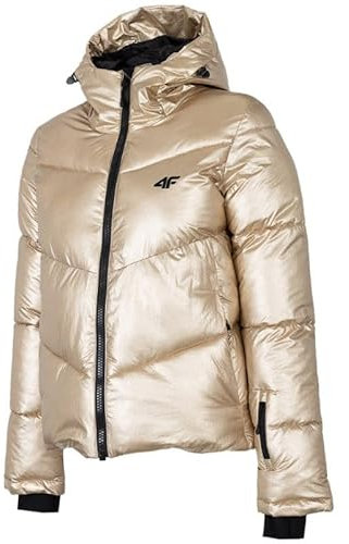 4F Damen Women's Ski Jacket Kudn004 Jeans, Gold, 42