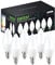 tuare E14 LED Light Bulb, 5W 400 Lumens E14 LED Light Bulb Warm White 3000K, 40W Equivalent SES Small Edison Screw Light Bulbs, CRI 80 Candle Bulb, Non Dimmable - Pack of 6