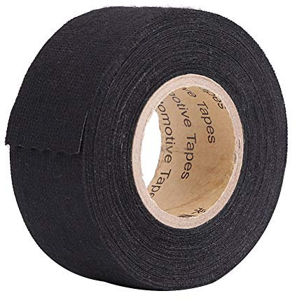 Kabelbaum-Klebeband für Auto-Motorrad-Elektrik, Kfz-Kabelbaum-Klebeband, Selbstklebendes, Hitzebeständiges Schwarzes Stoffband, Selbstklebendes Mehrzweck-Filzband, (32mm*11.5m)