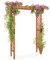 GiantexUK Wooden Garden Arch, Entryway Trellis Pergola Arbour, Outdoor Yard Lawn Plant Climbing Archway for Wedding Ceremony Party Decoration (152 x 80 x 215cm)