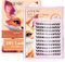 Faux Cils Faux cils en grappe Kit d'extension de cils DIY Cils individuels Fox Series Flying Style Eye Lashes Faux cils en grappe d'aspect naturel C Curl Wispy Faux cils 120PCS 9-16mm Mix Lashes