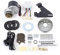 350W E-Bike Conversion Kit, 24V/36V Elektrofahrrad Umbausatz, Hinterrad Heckmotor, Bürstenloser Motor,E-Bike Umbausatz Kit, Für von weniger als 36 mm verwenden (24V 350W Daumengas/Thumb Throttle)