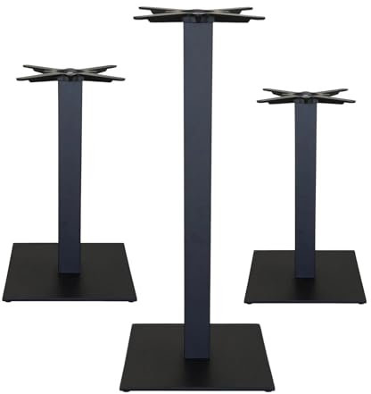 ZStyle Base Table - Pied Central Carré - Table Basse en Métal - Pour Restaurants Bistrot - Intérieur/Extérieur (Z754 : L 45 x P 45 x H 107 cm)