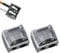 Lotbun Makeup Sharpener Anspitzer,Kosmetik Bleistift Anspitzer,Lipliner Eyeliner-Stift Werkzeug,Make up Doppel Spitzer (2)