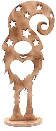 Bergliebe Wichtel | Weihnachtsdeko | Weihnachten | Adventsdeko | Holz geflammt | Holzdeko | Dekoartikel | 53,5 x 20cm Pohmer Design