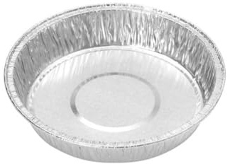 100 tortiere in alluminio 200 ml D. 138 x H. 21 mm Pratici, resistenti e usa e getta per cottura e congelamento - D-Work