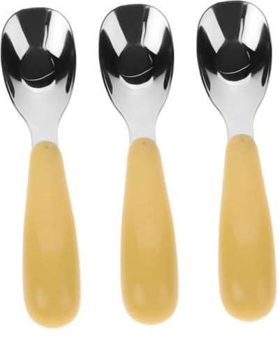 BESPORTBLE 3Stücke Babylöffel Mit Ergonomischen Für Fütterungstraining Langlebig Für Selbstständiges Essen