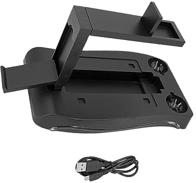 KOMBIUDA Vr Brillenständer Ladestation Vertikaler Controller Halterung Multifunktional Platzsparend Kompatibel Mit Ps4 Vr Zubehör