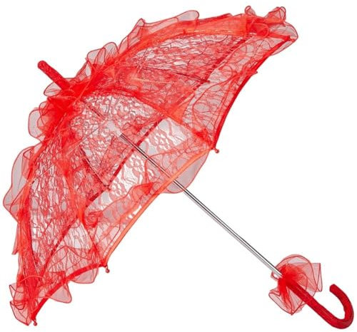 Dinntty Spitzenschirm, Spitzenschirm, Hochzeitsschirm, Bastelblumen, Spitzenstickerei, Vintage-Schirm, Hochzeit, Brautfoto-Requisite, Teeparty