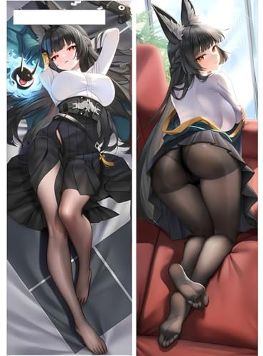 SFHCOISM Dakimakura Body Pillow Anime Kissenbezug Kissenhülle Zenless Zone Zero Hoshimi Miyabi A06, Pillowcase Doppelseitige Seitenschläf Umarmungskissen Bezug Dekorative Zierkissenbezug