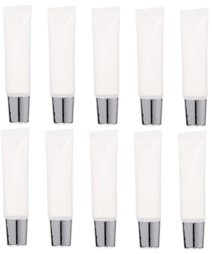 Didiseaon Lipgloss 10 Stück Tuben aus Kunststoff Nachfüllbare 10ml Silber