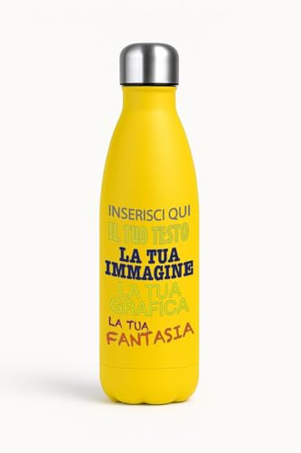 VENEZIANO Gruppo Borraccia personalizzata - Borraccia termica acciaio inox 500ml personalizzata - personalizza ora con immagini, testi o nomi