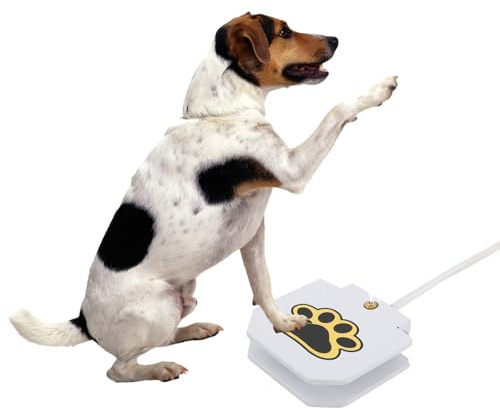 Hundetrinkbrunnen Mit Tretautomatik Wasserspender Ohne Strom 104cm Schlauch Und Y-Verteiler Aus Kupferventil Für Garten Terrasse Mit Pfotenmuster Weiß Für Hunde Und Haustiere