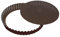 Gobel - Tourtière Ronde Cannelée Perforée - Ø 30 cm - Acier - Revêtement Antiadhérent Bicouche Garanti sans PFAS - Qualité Professionnelle – Fabriqué en France, Marron