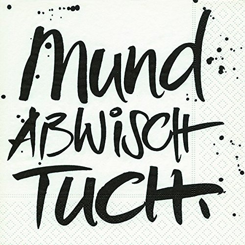 20 Servietten Mundabwischtuch/Spr?che/Geburtstag/Taufe 33x33cm