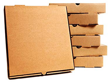 Brown Cardboard Plain Takeaway Style Postal Postage Pizza Boxes (12 - 100)