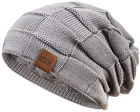 REDESS Beanie Mütze für Herren und Damen Winter Warme Mützen Stricken Slouchy Thick Skull Cap