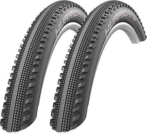 Schwalbe+TipTop 2x Hurricane Perf RaceGuard E25 Reflex 28x1,6 42-622 700x40C + Flicken, Schwarz, Rennrad, Urban Bike, Schlauchreifen, Slick, Fahrradreifen