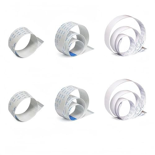 Raspberry Pi Camera Cable, 6 Pack 15 Pin (15 cm×2 pezzi/30 cm×2 pezzi/50 cm×2 pezzi) FFC Ribbon Flessibile Flat Cable for Raspberry Pi Module Camera Camera