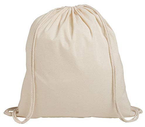 Pack of 1/3/5/10/25/50/100 Plain Natural Cotton Shopping School Bags Rucksacks Drawstring School Gym PE Book P E Eco Friendly Shoppers