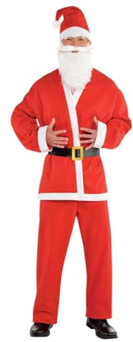 Amscan - Kostüm Weihnachtsmann, Santa Clause, Nikolaus, Weihnachten, Weihnachtskostüm