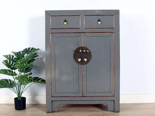 Yajutang chinesische Kommode Orientalisch/Asiatisch Stil grau RAL7005