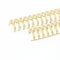 Craftelier - 2er-Set Doppelring-Spiralordner für Alben, Notizbücher, Tagebücher oder Kalender | Ideal für Scrapbooking und Bastelprojekte | Ø 1,90 cm (0.75) - Farbe Gold
