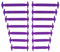 CCSOFTIME Cordones Silicona Elásticos Sin Atar,Cordones Silicona para Adultos,Cordones Morado de Goma Elásticos para Zapatillas Deporte Converse Altas