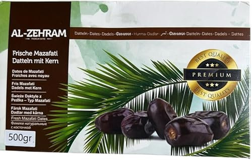 Mazafati Datteln – Premium Frische Datteln mit Kern – Weich, Süß & Saftig – 100% Natürlich & Vegan – Ohne Zuckerzusatz & Konservierungsstoffe, (3x500g)