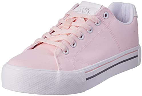 Kappa Tudy Canvas, Scarpe da Ginnastica Donna, Rosa Bianco, 37 EU