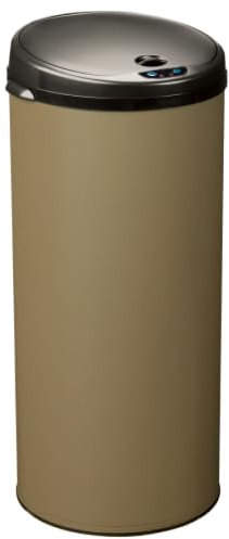 Poubelle à ouverture automatique Sensitive - 45l - gris olive mat - RAL 7002
