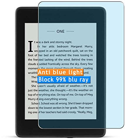 Vaxson 2 Stück Anti Blaulicht Schutzfolie für Kindle Paperwhite 4 2018 10th Gen, Blaulichtfilter, 4H Härte, Selbstheilung, Blasenfrei, Staubdicht