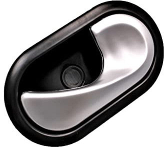 Poignées de porte intérieure de voiture pour Renault Megane 2 Couleur : argenté pour porte droite (chromé) BBB