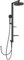 Ideal Standard - Alu+, Columna de ducha de aluminio con desviador, Una vía, Negro Seda, BD585XG