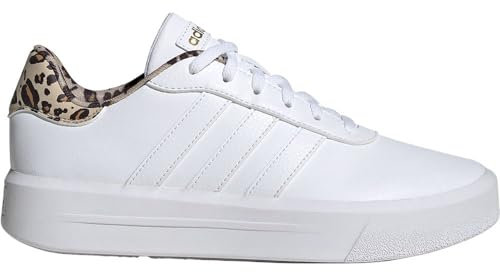 adidas Femme Court Platform Shoes, Cloud White/Cloud White/Magic Beige, 37 1/3 EU