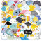 50Pcs Wetter Zeichen Aufkleber für Kinder Teens, Kawaii Sonne Regenbogen Regen Gewitter Tornado Aufkleber, Vinyl wasserdicht Wetter Symbole Aufkleber