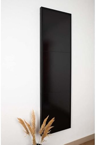 Verelec - Radiateur electrique 900W surface verre serigraphié noir (sans régulation) 1216x412x45mm encadrement noir 230V classe II LAVE