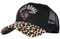 Queen Kerosin Damen Trucker Cap Leopardenmuster Caps Bikercap Leopardenfell Frontstickerei Truckerkappe Meshcap 7 Lochverschluss Wild Rebel
