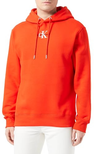 Calvin Klein Herren Hoodie Monologo mit Kapuze