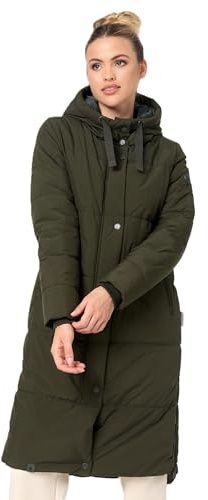 MARIKOO Damen Winterjacke lang Winter Stepp Jacke Mantel Steppjacke warm gefüttert B968