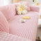 TANYAZ Stretch Sofa überzug, Bubble Yarn Sofabezug Stretch Sofa Überzug Universal Couchbezug Für 1/2/3/4/5 Sitzer,Waschbarer, kratzfester rutschfest (Color : Pink, Size : 2 Seater)