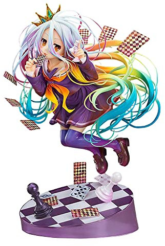 Xinchangda No Game No Life Anime Shiro Actionfigur Modell Sammelfigur Shiro Weihnachten Geburtstag Geschenk Schreibtisch Display Cartoon Skulptur