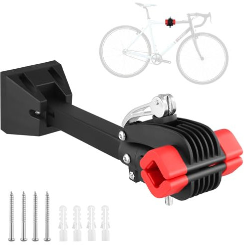 LIFEJXWEN Wall-Mounted Bicycle Maintenance Rack, Folding Heavy-Duty Bicycle Maintenance Rack Workbench, Adjustable and Detachable Home Bicycle Maintenance Rack Suitable for All Kinds of Bicycles