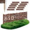 10 x BOGATECO Beeteinfassung aus Weide | 100 cm Lang & 20 cm Hoch | Holz-Zaun Rasenkante | Weiden-Zaun Steckzaun Perfekt für den Garten als Weg-Abgrenzung | Gartenzaun Weidezaun Zaunelemente